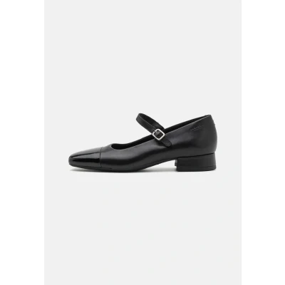 Image of Vagabond Debbi Ankle strap ballet pumps, Women&#039;s, Size: 4, Black Leather