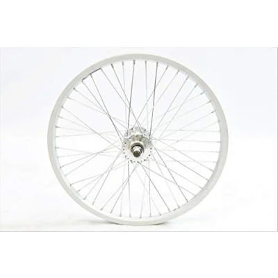 Image of Specialist Bike Wheels FRONT 20&quot; BMX 48 SPOKE WHEEL 14mm AXLE SILVER (406 19) RIM