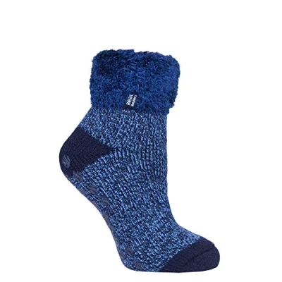 Image of HEAT HOLDERS Ladies Thermal Warm Lounge Slipper/Gripper Socks UK 4 8, EUR 37 42 Great for Bed (Lindsay Annabelle, 42)