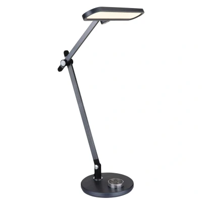 Image of Berletta Desk Task Lamp Grey Dark LED Dimmable 3000 4000K Timer