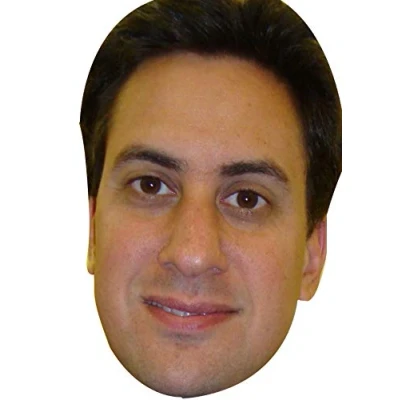 Image of FoxyPrinting Ed Miliband Celebrity Cardboard Party Face Mask Fancy Dress