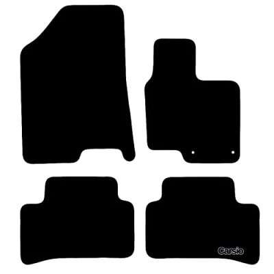Image of Carsio Carpet Car Mats For Hyundai Tucson &amp; MHEV 2020+ Onwards Tailored Fit Floor Mat Set Complete Accessory Black Custom Fitted All Weather, Anti Slip Backing Trim