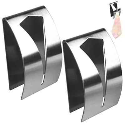 Image of nuoshen 2 Pieces Self Adhesive Towel Holders, Hook Rack Hangers Hand Tea Holders for Bathroom Kitchen, No Drilling Required