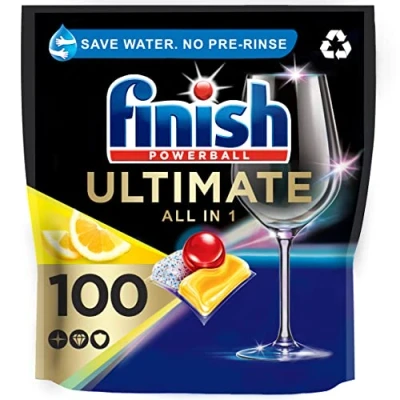 Image of Finish Quantum Ultimate Dishwasher Tablets Lemon Scent 100&#039;s