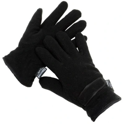 Image of Ladies Thinsulate Insulation Winter Fleece Outdoor Gloves One Size Black