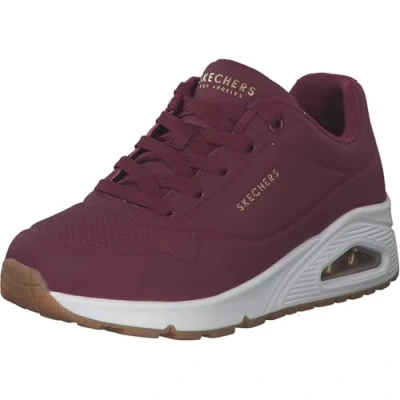 Image of Skechers Women&#039;s Uno Stand on Air Sneaker, Burgundy Durabuck, 6 UK