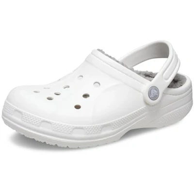 Image of Crocs Ralen Lined Clog K, White/Light Grey, 6/7 UK Child