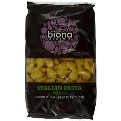 Image of Biona Organic Wheat Pasta White Conchiglie, 12 X 500g