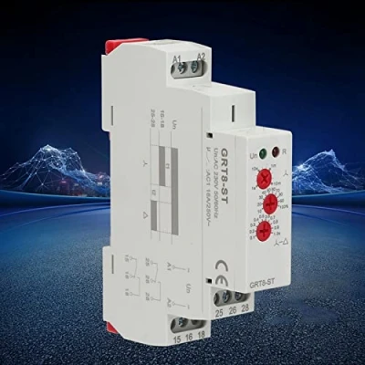 Image of GRT8 ST Delay on Motor Star Delta Timer Soft Starter relay AC/DC 12 240v (50/60hz)(AC/DC12V 240V),