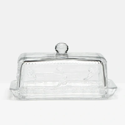 Image of Joules Bees Glass Butter Dish