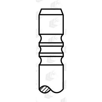 Image of 641325 Exhaust valve AE V91998 29mm Chromed stem, Stellite covered seat VAUXHALL: Astra Mk5, OPEL: H Hatchback, Zafira B