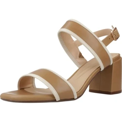 Image of Clarks Ezoria Sling Sandals, Women&#039;s, Size: 4, Light tan combination Leather