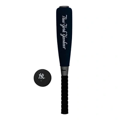 Image of Franklin Sports New York Yankees Foam Bat &amp; Ball Set 21&quot; Soft Jumbo Team Baseball and Logo MLB Official Licensed Product, Blue