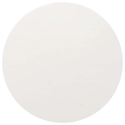 Image of vidaXL Solid Pinewood Round Table Top White Classic Wooden Desk or Dining Customizability for Various Types 90 cm Diameter