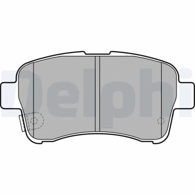 Image of 5581054G00, 5581054G11, 5581054G30, 5581054G40, 5581054G41 Brake pad set DELPHI LP2205 SUZUKI: Liana Hatchback