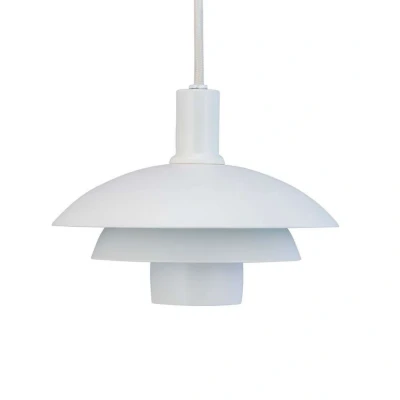 Image of Dyberg Larsen Morph hanging light, white, height 32 cm, metal