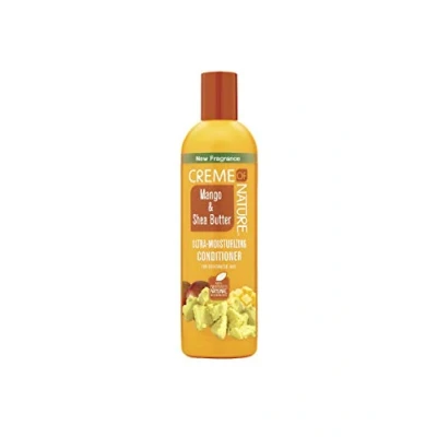 Image of Creme of Nature Mango and Shea Butter Ultra Moisturizing Conditioner, 12 oz, White