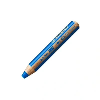 Image of Multi Talented Pencil STABILO woody 3 in 1 Pack of 5 Blue