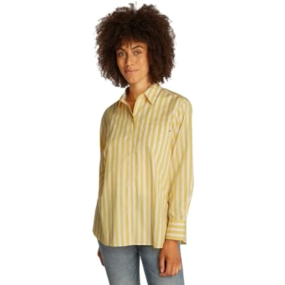 Image of Tommy Hilfiger EASY FIT Shirt Buttondown blouse, Women&#039;s, Size: 6, Citronella
