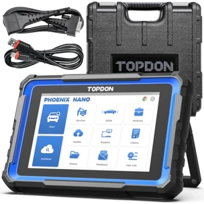 Image of TOPDON Car diagnostic Tool Phoenix Nano, 2024 ECU Coding with Full System Diagnostic, 32+ Reset Service, Bi Directional Control, support CAN FD/DoIP Protocols, FCA AutoAuth, 2 Years Free Updates