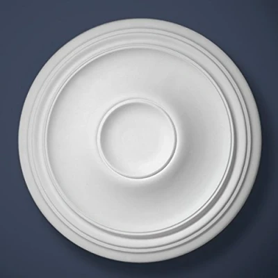 Image of Plaster Ceiling Rose Small Plain Highgate 520mm/ 20.5&quot; Handcrafted in Yorkshire CP43