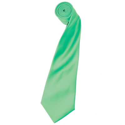Image of Premier Mens Plain Satin Tie (Narrow Blade) (Pack of 2) (Turquoise) One Size