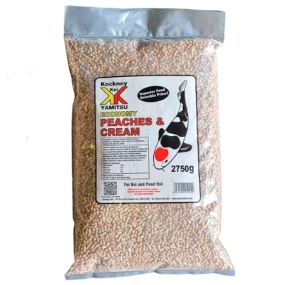 Image of Kockney Koi Peaches &amp; Cream Stix Economy 2.75kg Fish Food Pond Sticks