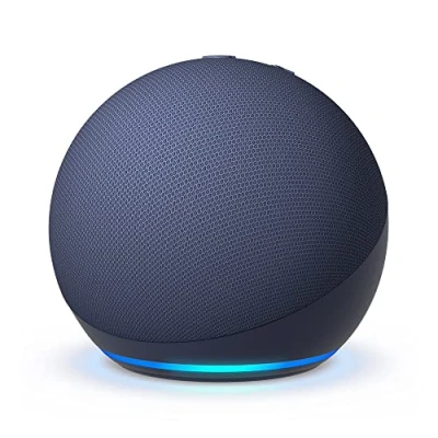Image of Certified Refurbished Echo Dot (5th generation, 2022 release) smart Bluetooth speaker with Alexa Deep Sea Blue