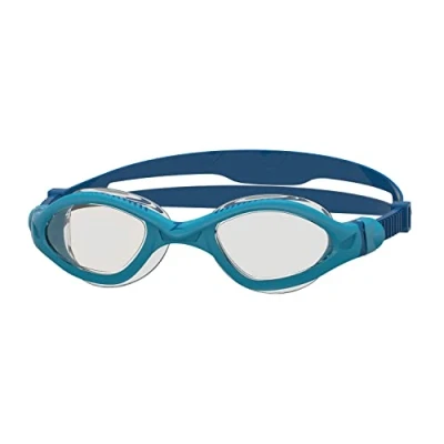 Image of Zoggs Tiger Adult Swimming goggles, UV Protection Swim Quick Adjust Comfort Goggle Straps, Fog Free Lenses, Liquid Skin Flexibility &amp; Fit, Maxium