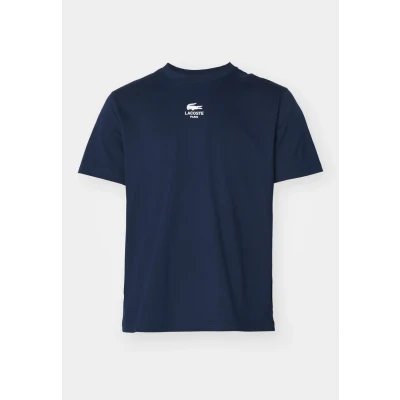 Image of Lacoste Unisex Basic Tshirt, Size: Small, Navy blue