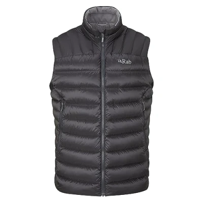 Image of Rab Men’s Electron Pro Vest Water Resistant Down Insulated for Trekking, Mountaineering, &amp; Casual Anthracite Medium