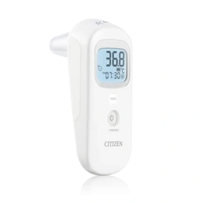 Image of Citizen Digital Contactless Thermometer for Ear or Forehead Non Contact, Easy Use, High Accuracy Temperature Readings with Long Battery Life Adults &amp; Children