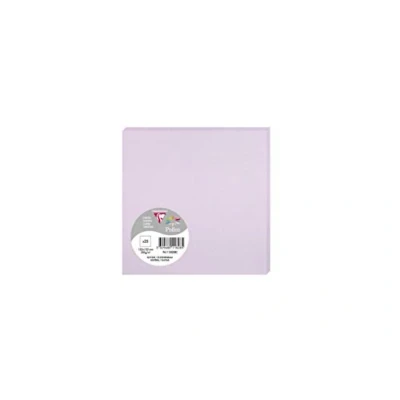 Image of Clairefontaine Ref 11828C Pollen Card (Pack of 25 Sheets) 135 x 135mm Sized, Acid Free, Inkjet &amp; Laser Compatible, Easy to Write On, 210gsm Wisteria