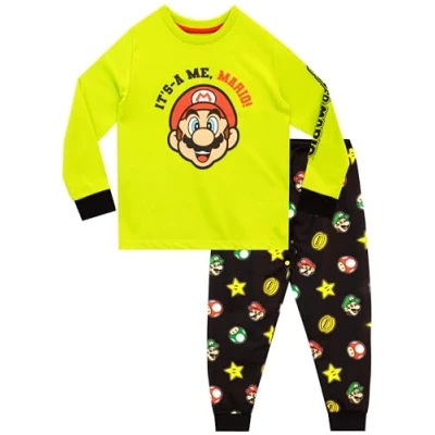 Image of Super Mario Boys Pyjamas Multicoloured 7 8 Years