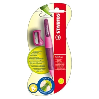 Image of STABILO EASYergo 3.15mm Mechanical Pencil Left Handed Light Pink/Dark Pink