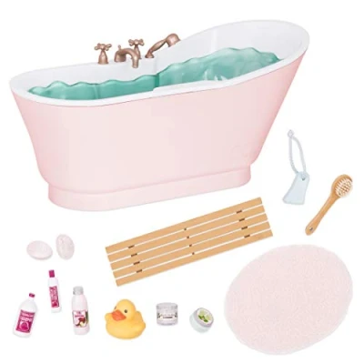Image of Our Generation by Battat Bath &amp; Bubbles Deluxe Set for 18&quot; Dolls Toy, Doll Accessories Ages 3 Years Up