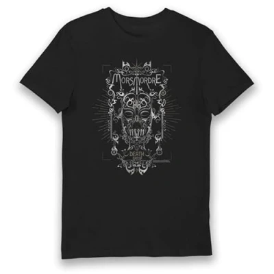 Image of Harry Potter Death Eaters Mask Adults T Shirt 2XL Black
