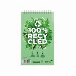 Image of Silvine Premium Recycled Reporters Notebook 125x203mm 160 Pages Pack 3