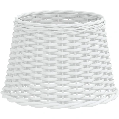 Image of vidaXL Lamp Shade White Ø40x26 cm Wicker