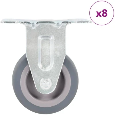Image of vidaXL 8 pcs Fixed Casters 50 mm
