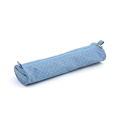 Image of Soft Knitting Pin Case (Matt PVC) Cornflower Mini Polka Dot Hobby Gift MR4699¶ 10x42x5½ cm
