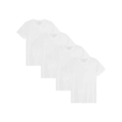 Image of DANISH ENDURANCE Men&#039;s T Shirts, Organic Cotton Shirts for Men, Crew Neck, 1 Pack, 2 4 White, XL