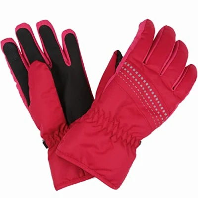 Image of Regatta Kids Arlie III Waterproof Thermal Winter Gloves Pink Potion 7 10 Yrs