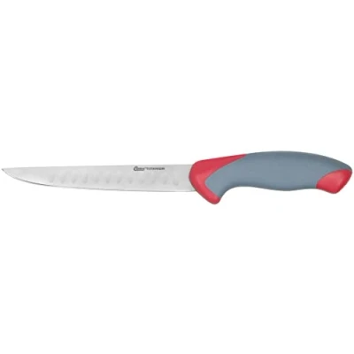 Image of Clauss T 18416 Bonded Slicing Knife, Titanium, Grey/Red, 6.5 Inch