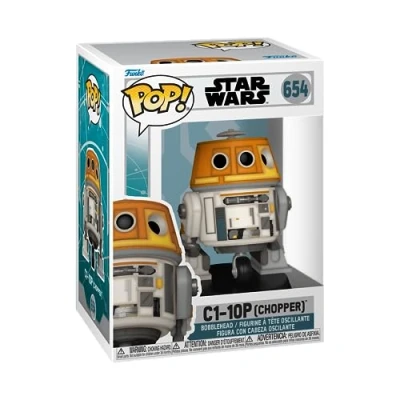 Image of Funko Pop! Star Wars: Ahsoka TV 1 C1 10P (Chopper) Collectable Vinyl Figure Gift Idea Official Merchandise Toys for Kids &amp; Adults Fans Model Collectors and Display