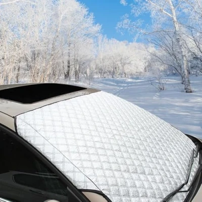 Image of Car Windscreen Cover, for Mitsubishi Colt 2008 2012 All Weather Front Window Windshield Covers Esistent Snow Ice Frost Protective Cover with Seasons