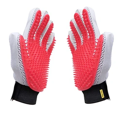 Image of Marchul Cat Grooming Glove, Dog Brush Pet Deshedding Massage Glove for Long/Short Hair, Hair Remover Mitt Cat, Dog, Horse (1 Pair)