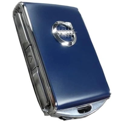 Image of Car Key Cover Shell for Volvo XC40 XC60 XC90 V60 V90 S60 S90 ,Matte Blue