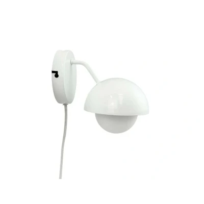 Image of Dyberg Larsen Rose wall light glossy white