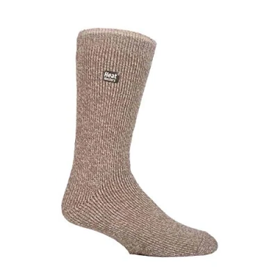 Image of HEAT HOLDERS Mens Thick Winter Outdoor Merino Wool Thermal Socks with Reinforced Heel and Toe (6 11 uk, Oatmeal (Merino))